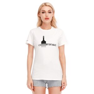 100% Cotton COMBfortable Women's Round Neck T-Shirt