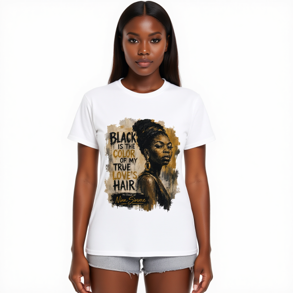 Unisex Nina Simone Black is the Color of My True Love's Hair