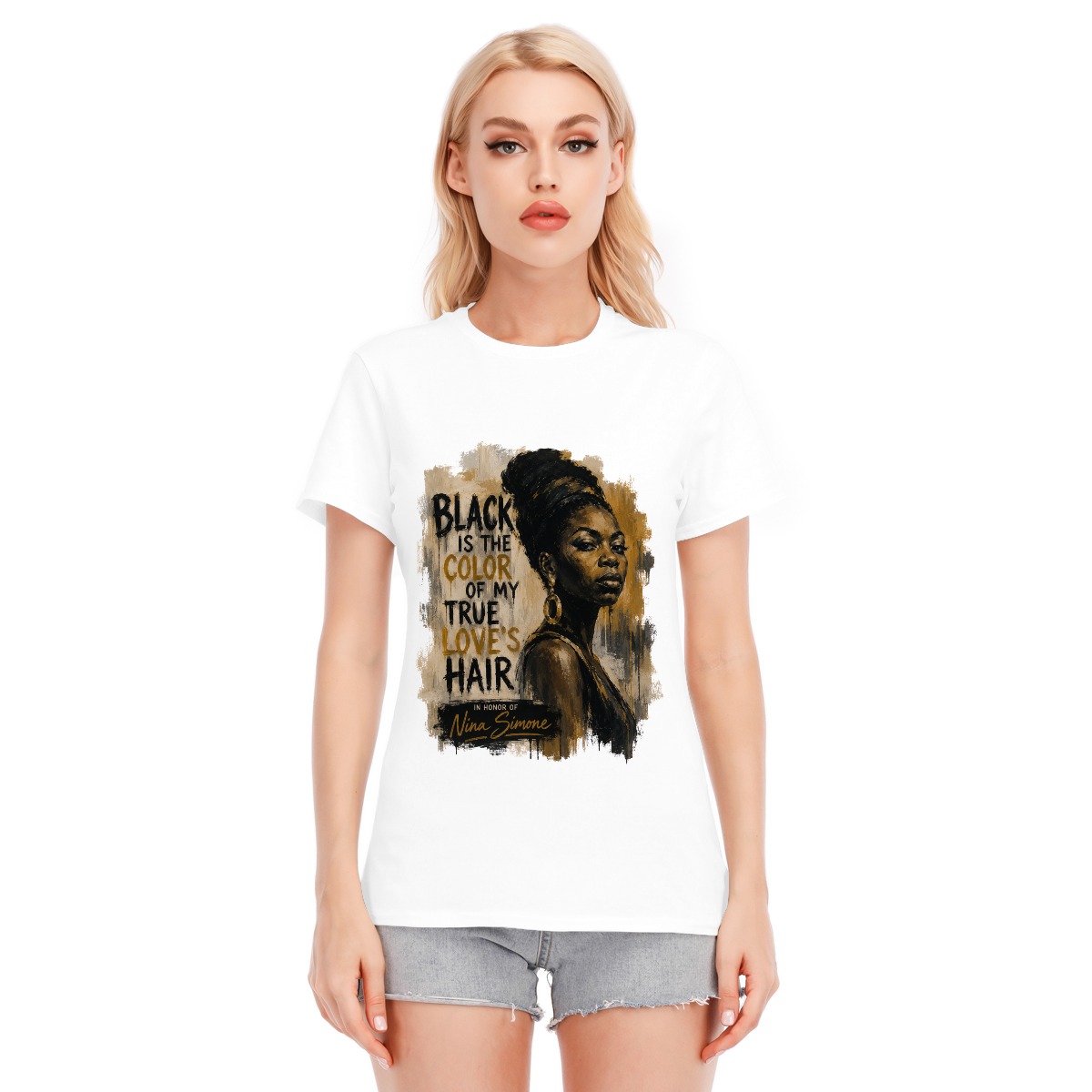 Unisex Nina Simone Black is the Color of My True Love's Hair - Image 2