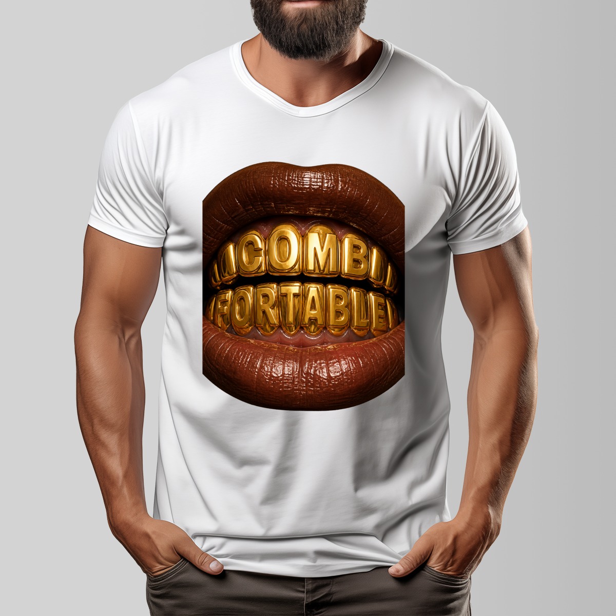 COMBfortable Glod Teeth Unisex O-neck Short Sleeve T-shirt