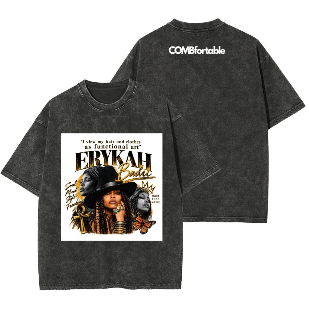 Erykah Badu Unisex Heavyweight Washed T-shirt