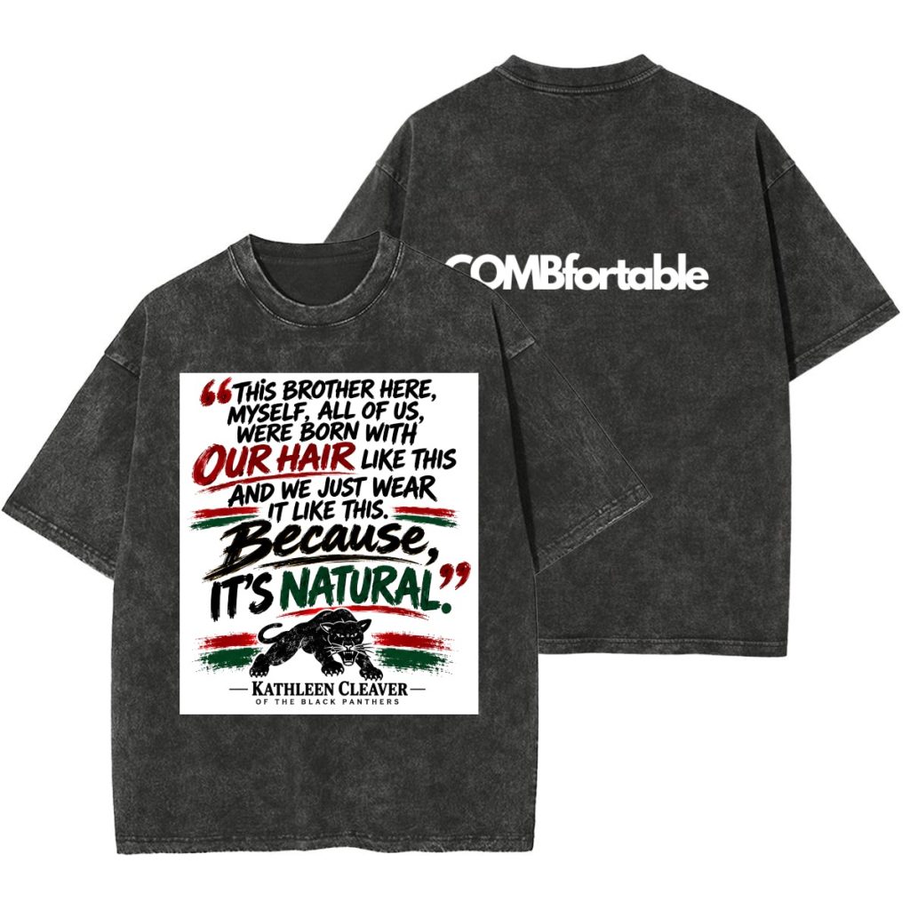 Kathleen Cleaver Unisex Heavyweight Washed T-shirt