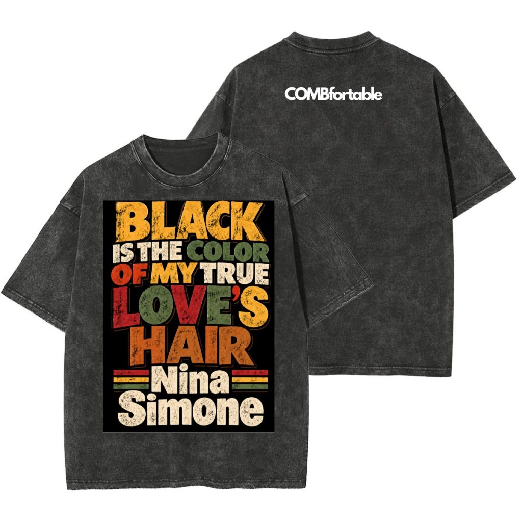Nina Simone Unisex Heavyweight Washed T-shirt