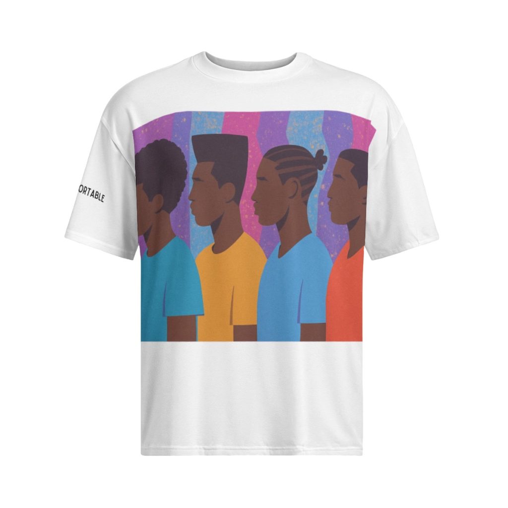 BLACK MEN'S HAIRSTYLES — DIFFERENT STYLES. SAME ROOTS OVERSIZE TEE