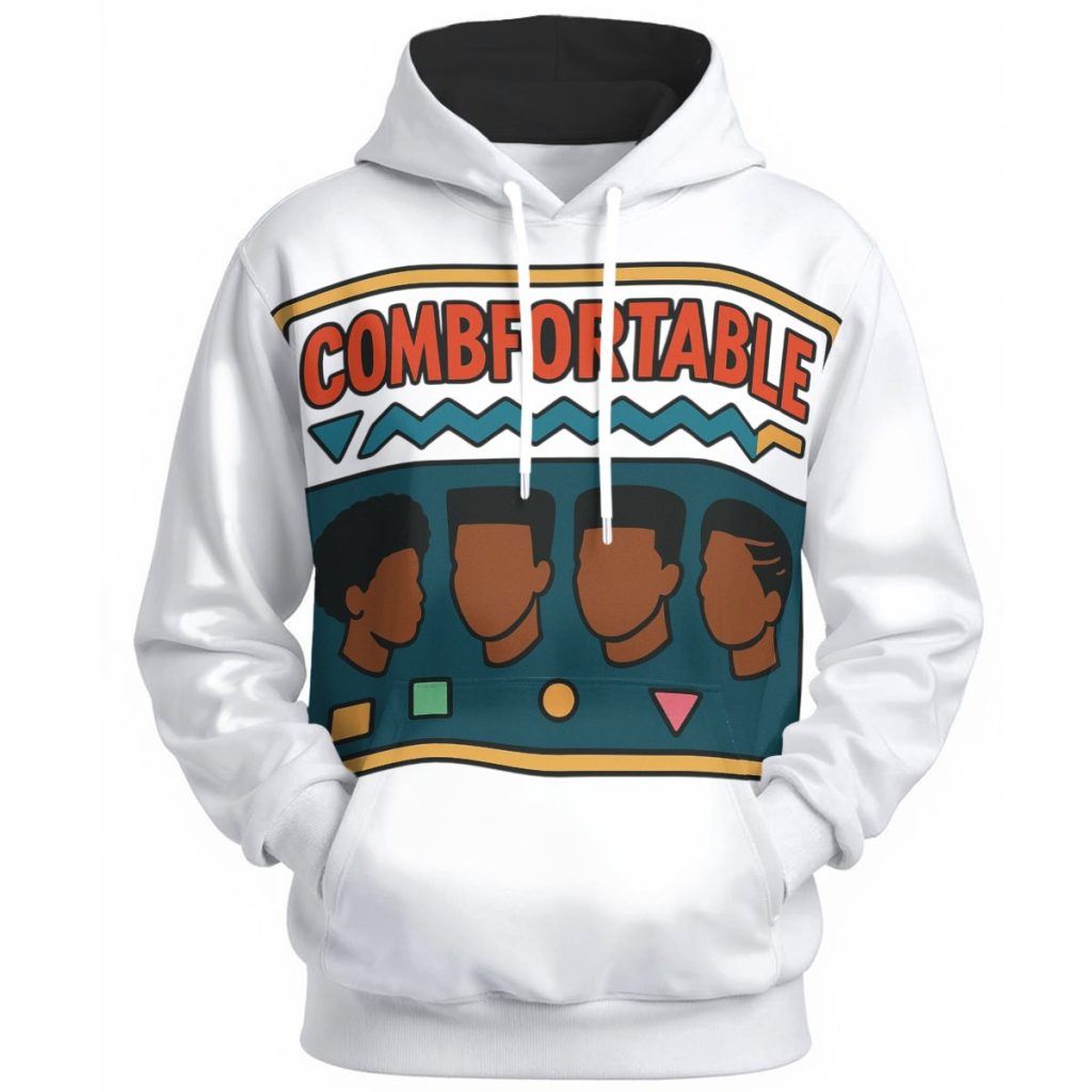 100% Cotton COMBfortable™ Men's Hairstyles Hoodie